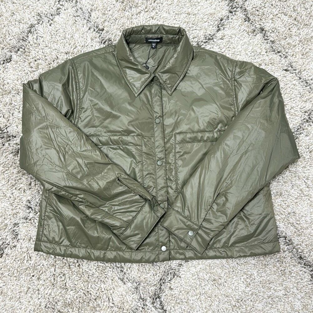 Mittoshop Women’s Olive Light Weight Jacket Size XL NEW - Picture 1 of 5